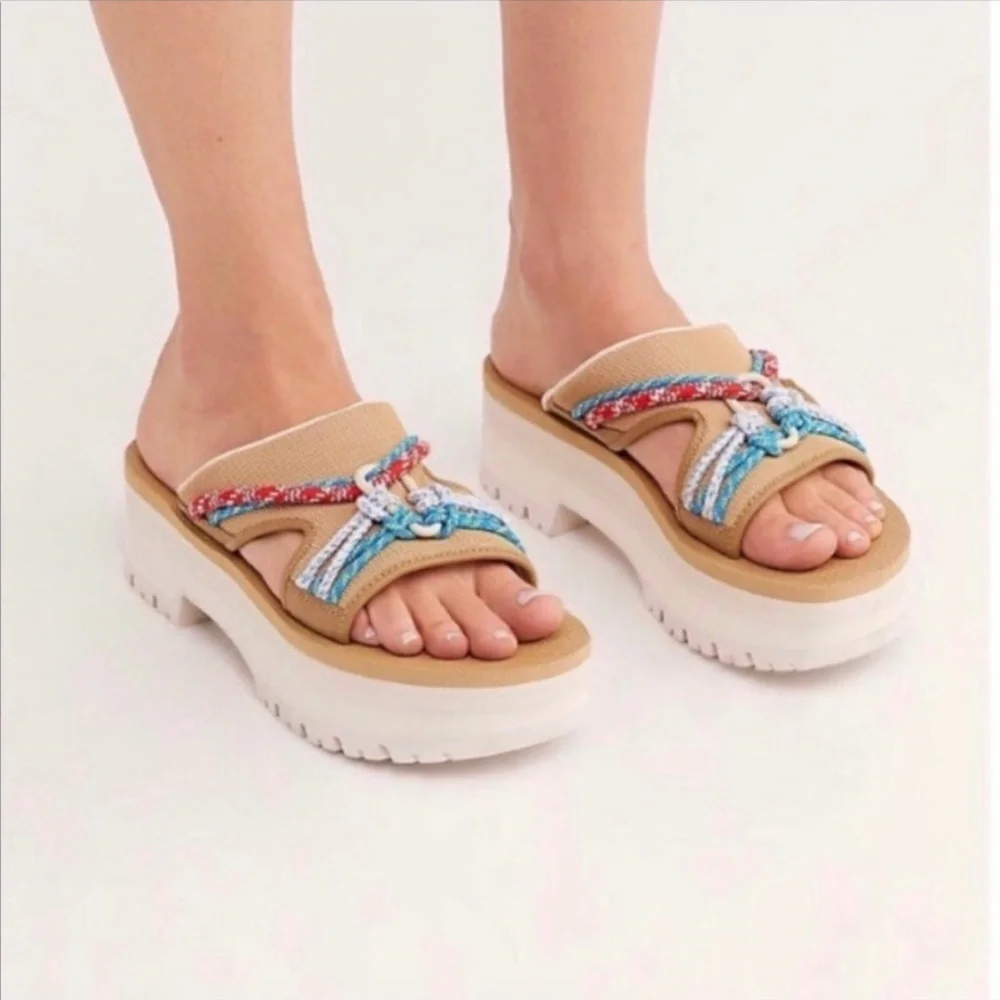 TEVA X Free People Indio Carabiner Slide Sandal EUC US9 EURO40 - Picture 3 of 12